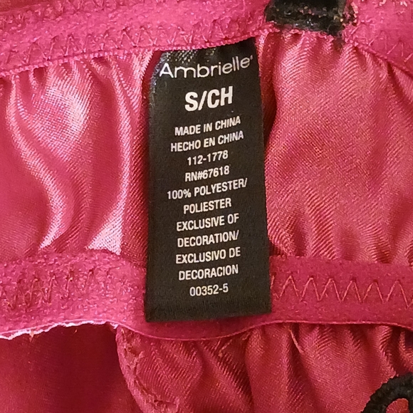 Women's Lingerie Dark Pink with Lace - Picture 8 of 8